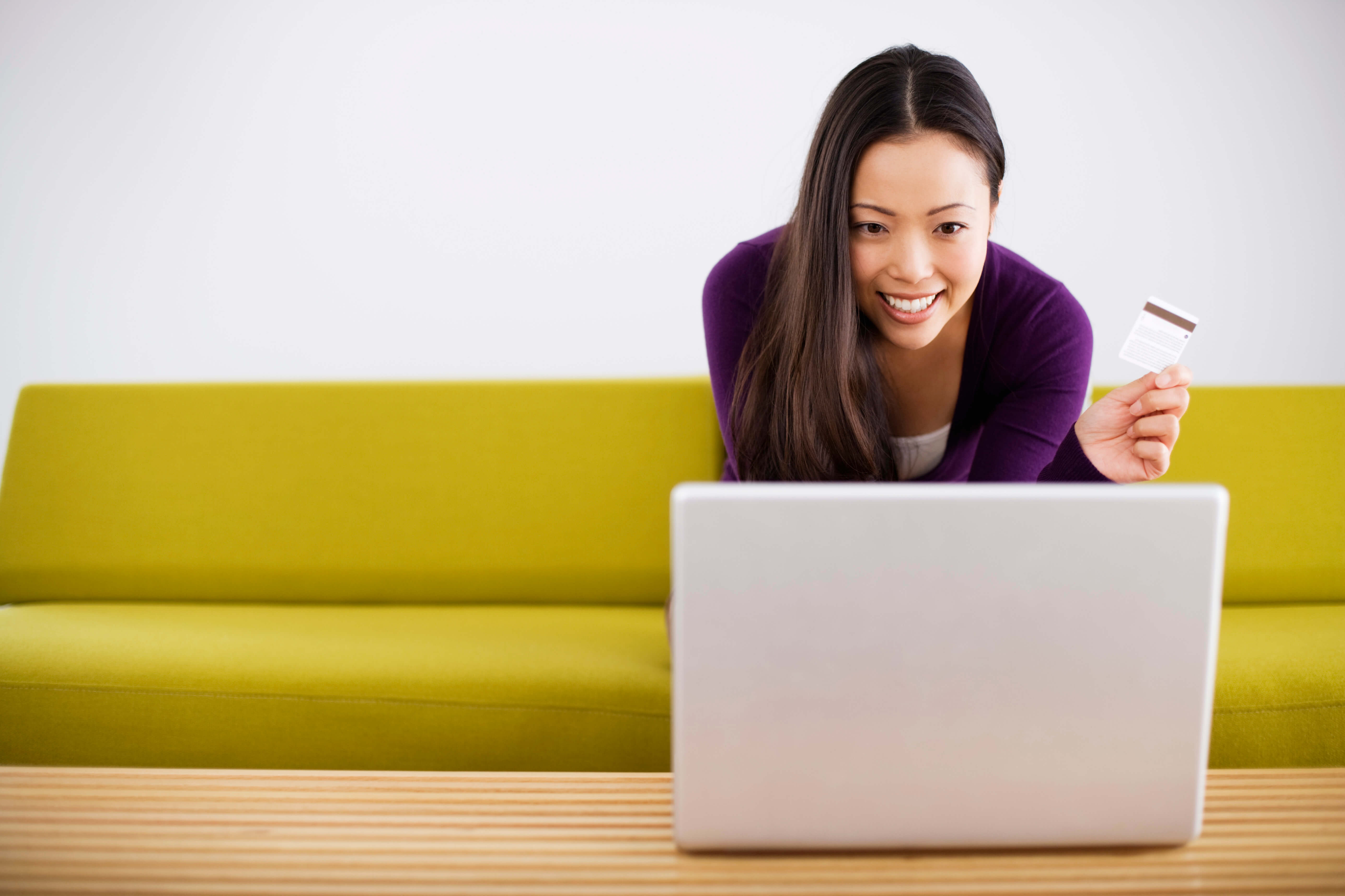 Woman looking at a laptop